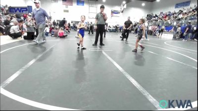 49 lbs Consi Of 8 #1 - Jo Thigpen, Choctaw Ironman Youth Wrestling vs Hunter Jackson, Noble Takedown Club