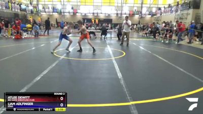 100 lbs Round 2 - Atlee DeWitt, Big Game Wrestling Club vs Liam Adlfinger, Iowa