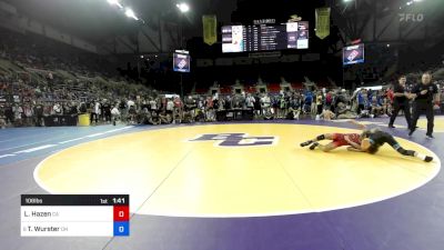 106 lbs Rnd Of 64 - Lytning Hazen, CA vs Tommy Wurster, OH