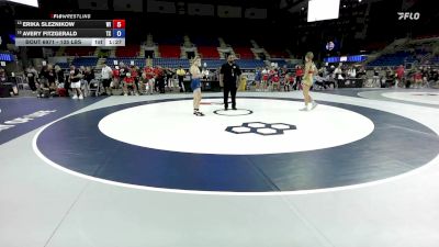 135 lbs 7th Place Match - Erika Sleznikow, WI vs Avery Fitzgerald, TX