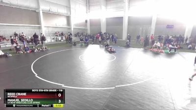 118 lbs Semifinal - Reed Crane, Richfield vs Manuel Sedillo, LV Bear Wrestling Club (Spring