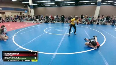 53-54 lbs Round 2 - Melody Alcala, Malicious Grounds Wrestling Club vs Paxton Denney, 3F Wrestling