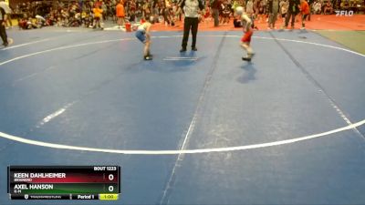 70 lbs Quarterfinal - Keen Dahlheimer, Brainerd vs Axel Hanson, K-M