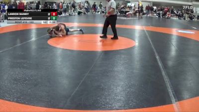 133 lbs Cons. Round 2 - Landon Bainey, Edinboro vs Preston LeFevre, Grand Valley State