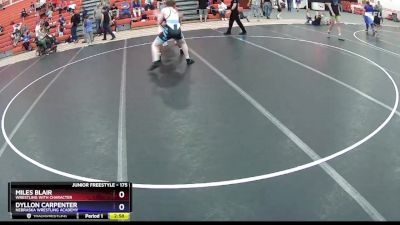 175 lbs Semifinal - Miles Blair, Wrestling With Character vs Dyllon Carpenter, Nebraska Wrestling Academy