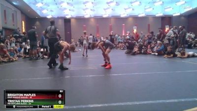 82 lbs Finals (8 Team) - Tristan Perkins, MO Outlaws Black vs Brighton Maples, East Kansas Eagles