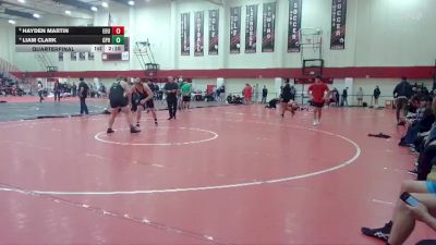 285 lbs Quarterfinal - Hayden Martin, Eastern Oregon University (OR) vs Liam Clark, Cal Poly Humboldt
