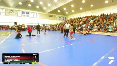 82 lbs Round 1 - Isaiah Gonzalez, SoCal Hammers WC vs Eligh Reynolds, Millennia