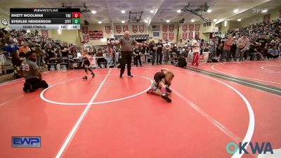 49 lbs Semifinal - Rhett Woolman, Tiger Trained Wrestling vs Everlee Henderson, Standfast