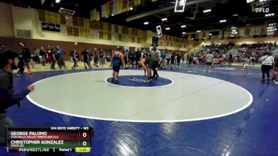 165 lbs Quarterfinal - Christopher Gonzalez, Grizzlies vs George Palomo, Coachella Valley Wrestling Clu