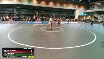 125 lbs Champ. Round 2 - Me`Kala James, Central vs Lyla Layson, Damonte Ranch