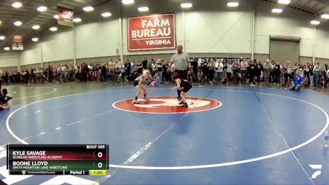 53 lbs Semifinal - Kyle Savage, Scanlan Wrestling Academy vs Boone Lloyd, Smith Mountain Lake Wrestling