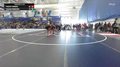 135 lbs Quarterfinal - Hailey Ramos, Dodge City vs Daijah Preston, Free State