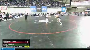 1 lbs Quarterfinal - Hugh Wheeler, Cashmere vs Horacio Godinez, Toppenish