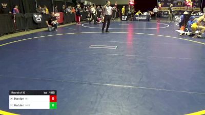 124 lbs Round Of 16 - Noah Hanlon, Tri-Valley vs Hayden Holden, Sheffield