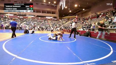 110 lbs Cons. Semi - Patrick Gaba, Mighty Bluebirds Wrestling vs Duncan Barnhart, GuardDog Wrestling & Athletic Club