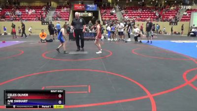 87 lbs Round 2 - Celes Oliver, AR vs Ivie Swihart, KS