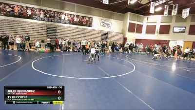 70 lbs 5th Place Match - Ty Buechele, Box Elder Bees Wrestling vs Julio Hernandez, Victory Wrestling