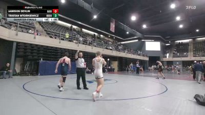 160 lbs Quarterfinal - Jamison Devlin, Harrison Township vs Tristan Wtorkiewicz, Mount Pleasant