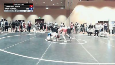 165 lbs Cons. Rd Of 16 - Emmanuel Gusfa vs Owen Campbell, TDWC