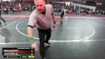 270 lbs Cons. Semi - Brock Sperberg, Shawano Hawks vs Adrian Merz Jr., Kenosha Wrestling Academy