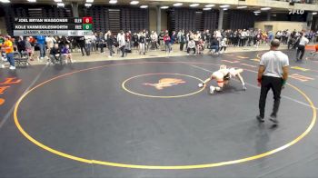 132 lbs Champ. Round 1 - Joel Bryan Waggoner, Lombard (Montini Catholic) vs Kole Vanmiddlesworth, Canton