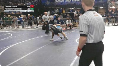 126 2A Quarterfinal - Ryder Cohen, Gulf Breeze vs Christopher Smith, Archbishop Mccarthy Hs