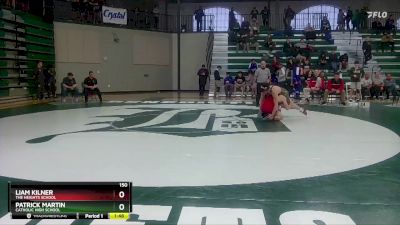 150 lbs Quarterfinal - Patrick Martin, Catholic High School vs Liam Kilner, The Heights School