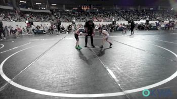 40 lbs Round Of 16 - Ameliah Ortiz, Bridge Creek Youth Wrestling vs Kove Goodin, Cowboy Wrestling Club