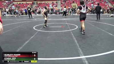 130 lbs Round 1 - Kyndal Vick, EXCELSIOR SPRINGS vs Scarlett Yeager, Maize Wrestling Club