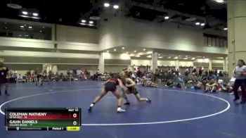 145 lbs Round 5 (10 Team) - Gavin Daniels, Golden Bears vs Coleman Matheny, NFWA Red