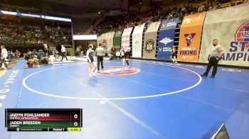 110 Class 2 lbs Champ. Round 1 - Jaden Breeden, Liberty vs Jaidyn Pohlsander, Central (Springfield)