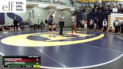 235 lbs. Cons. Round 7 - Kamauri Fowler, Rockwood Summit vs Isabella Winingear, Holt