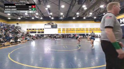 142 lbs Semifinal - Ava Golding, Kiski Area vs Alexia Ashby, Trinity