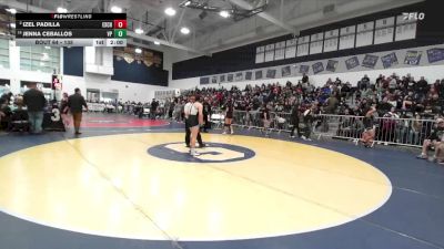 135 lbs Champ. Round 1 - Jenna Ceballos, Villa Park vs Izel Padilla, Excelsior Charter