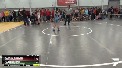 76-82 lbs Round 2 - Isabella Sullivan, Riverheads Youth Wrestling vs Madden Harris, Smith Mountain Lake Wrestling