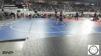 92 lbs Consi Of 4 - Kylie Stanhope, Sallisaw Lady Black Diamonds vs Aurora Rodriguez, Putnam City West