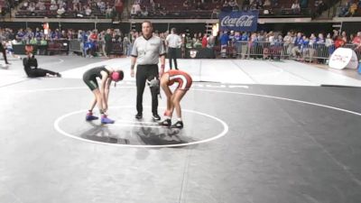 G 100 lbs Champ. Round 1 - Sophia Gauthreaux, Plaquemine Girls vs Naslin Ayala, Riverdale Girls