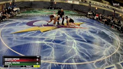 190 lbs Round 1 (4 Team) - Sophia Walter, Holmen vs Nevaeh Hipsak, Central Cass