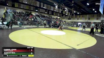 150 lbs Quarterfinal - Gabriel Lemos, Temecula Valley vs Gunnar Neal, Poway