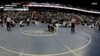 3A 150 lbs Cons. Round 2 - Camden Herron, Northside High School (Jacksonville) vs Adam Attia, Ledford Senior High School