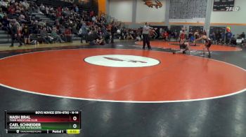 N-14 lbs Cons. Semi - Nash Bral, Tiger Wrestling Club vs Cael Schneider, Washington Matbackers