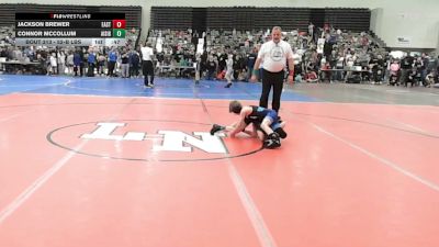52-B lbs Round Of 32 - Jackson Brewer, East Hartford Stingers Youth vs Connor McCollum, All I See Is Gold Academy