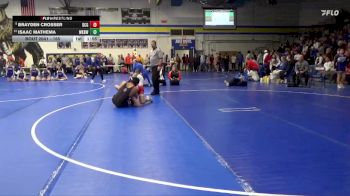 165 lbs Champ. Round 1 - Brayden Crosser, Dallas Center-Grimes vs Isaac Mathema, Waukee Northwest