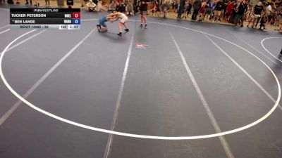 98 lbs Quarters - Tucker Peterson, MN Elite vs Ben Lange, Warriors Warehouse