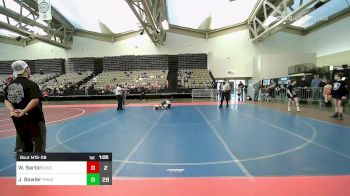 81 lbs Semifinal - Wyatt Sartori, Buxton Elite ES vs Jaxten Bowler, Minion Black