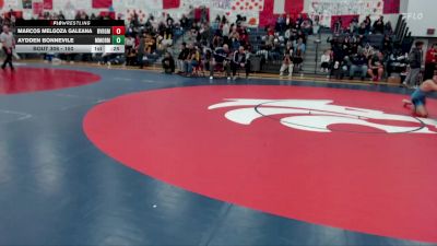 150 lbs Cons. Semi - Marcos Melgoza Galeana, River Ridge vs Aydden Bonnevile, Mark Morris