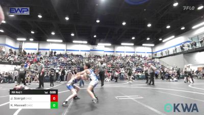 58/61 lbs Rr Rnd 1 - Jax Soergel, Choctaw Ironman Youth Wrestling vs Korey Maxwell, Choctaw Ironman Youth Wrestling