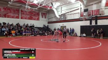 JV-10 lbs Round 1 - Mckena Kirk, Prairie, Cedar Rapids vs Addison Connelly, Williamsburg