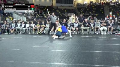 165 lbs Quarterfinal - Owen Milder, Wilton vs Jett Rose, Riverside, Oakland